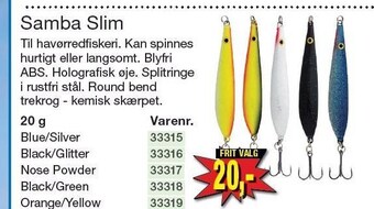 Harald Nyborg Samba slim tilbud