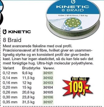 Harald Nyborg 8 braid tilbud