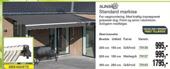Harald Nyborg Standard markise tilbud