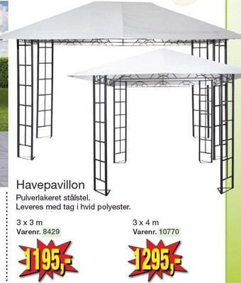 Harald Nyborg Havepavillon tilbud