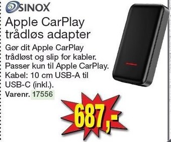 Harald Nyborg Apple carplay trådløs adapter tilbud