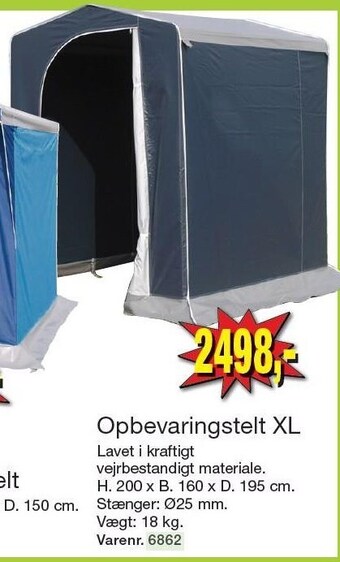 Harald Nyborg Opbevaringstelt xl tilbud
