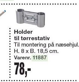 Harald Nyborg Holder til tørrestativ tilbud