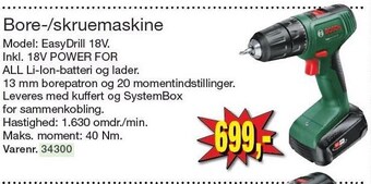 Harald Nyborg Bore-/skruemaskine tilbud