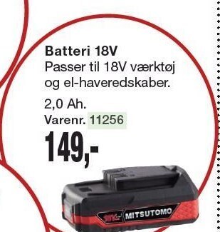 Harald Nyborg Batteri 18v tilbud