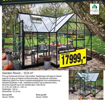 Harald Nyborg Garden room - 12,9 m2 tilbud