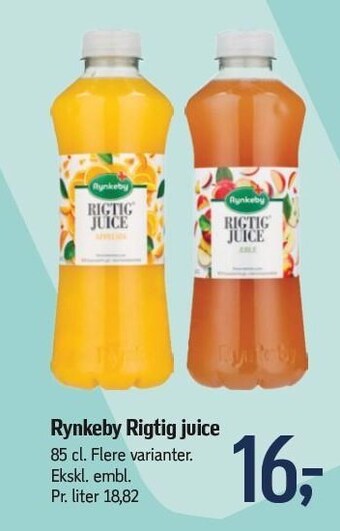 Føtex Rynkeby rigtig juice tilbud