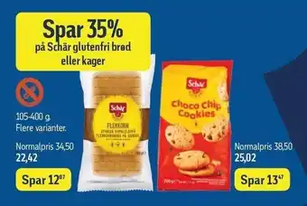 Føtex Schär glutenfri brød eller kager tilbud