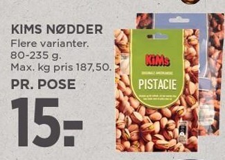 MENY Kims nødder tilbud