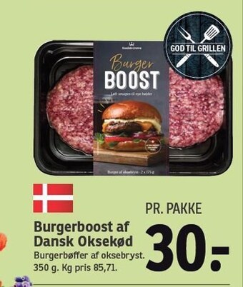 SPAR Burgerboost af dansk oksekød tilbud