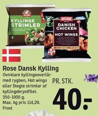 SPAR Rose dansk kylliing tilbud
