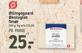 SPAR Øllingegaard økologisk smør tilbud