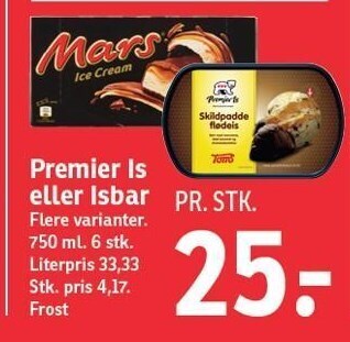 SPAR Premier is eller isbar tilbud