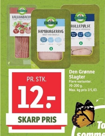 SPAR Den grønne slagter tilbud
