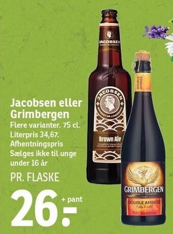 SPAR Jacobsen eller grimbergen tilbud
