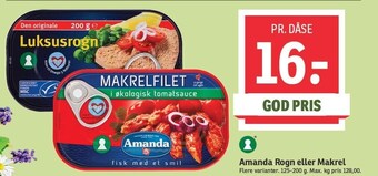 SPAR Amanda rogn eller makrel tilbud