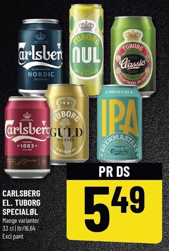 Løvbjerg Carlsberg el. tuborg specialøl tilbud