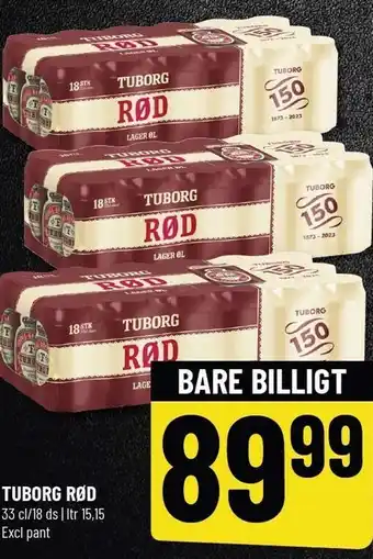 Løvbjerg Tuborg rød 18 ds. tilbud