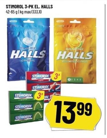 Løvbjerg Stimorol 3-pk el. halls tilbud