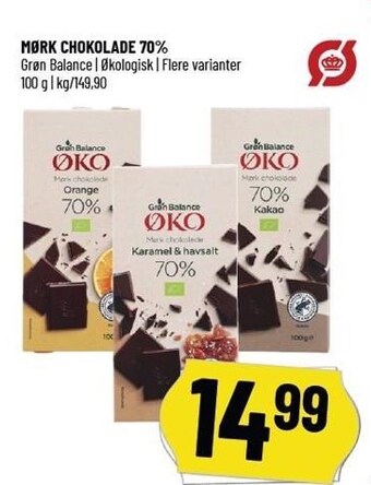 Løvbjerg Mørk chokolade 70% tilbud