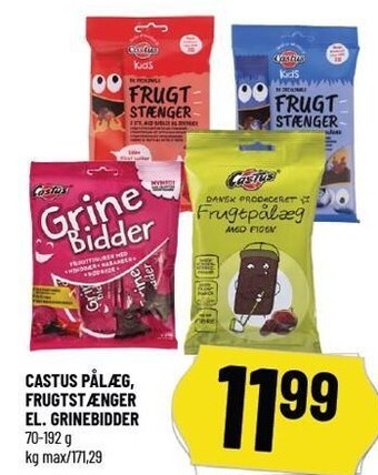 Løvbjerg Castus pålæg, frugtstænger el. grinebidder tilbud