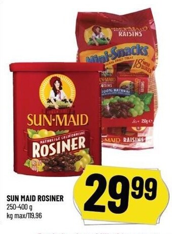 Sun maid rosiner