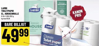 Løvbjerg Lambi toiletpapir el. køkkenrulle tilbud