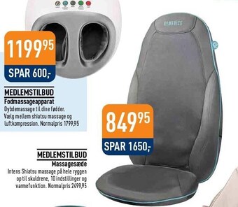 Fodmassage eller massagesæde
