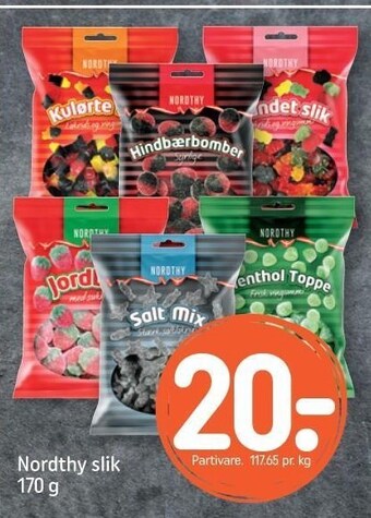 REMA 1000 Nordthy slik tilbud