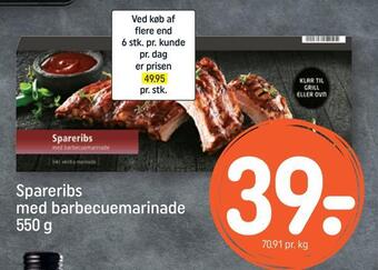 REMA 1000 Spareribs med barbecuemarinade tilbud