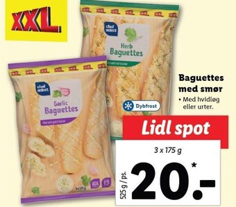 Lidl Baguettes med smør tilbud