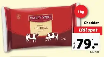 Lidl Cheddar 1 kg tilbud