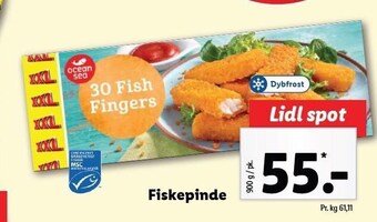 Lidl Fiskepinde tilbud