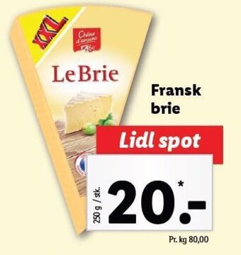 Lidl Fransk brie tilbud