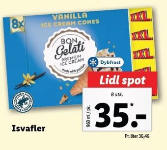 Lidl Isvafler tilbud