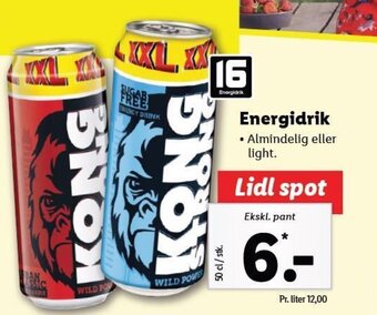 Lidl Energidrik tilbud