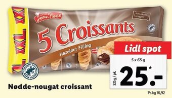Lidl Nødde-nougat croissant tilbud