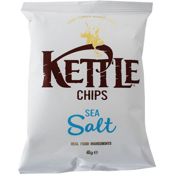 Motatos Kettle chips 4 x chips havsalt | crispy kartoffelchips med et twist af havsalt. mums! tilbud