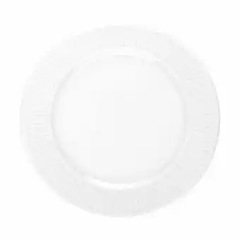 Pillivuyt plissé middagstallerken - ø 28 cm - porcelæn - hvid