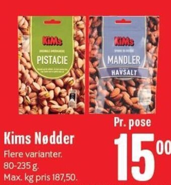 Min Købmand Kims Nødder tilbud