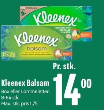 Min Købmand Kleenex balsam tilbud