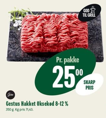 Min Købmand Gestus Hakket oksekød 8-12 % tilbud