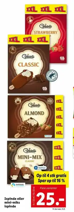 Let-Køb Ispinde eller mini-miks ispinde tilbud