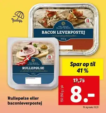 Let-Køb Rullepølse eller baconleverpostej tilbud