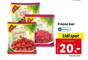 Let-Køb Frosne bær tilbud