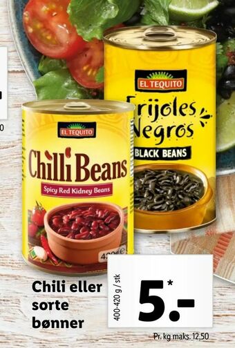 Chili eller sorte bønner