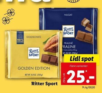 Let-Køb Ritter Sport tilbud