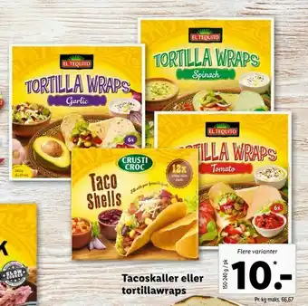 Tacoskaller eller tortillawraps