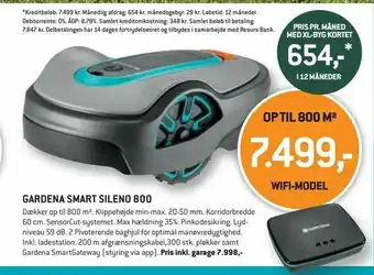 XL-BYG GARDENA SMART SILENO 800 tilbud