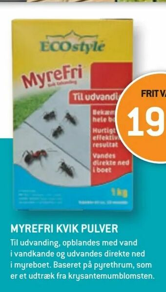 XL-BYG Myrefri kvik pulver tilbud